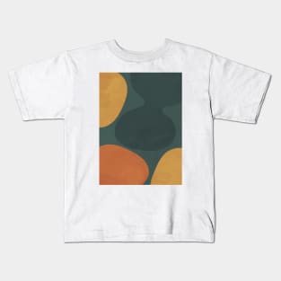 Nordic Earth Tones - Abstract Shapes 3 Kids T-Shirt